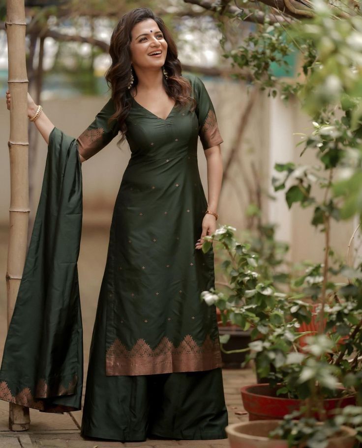 Green churidar