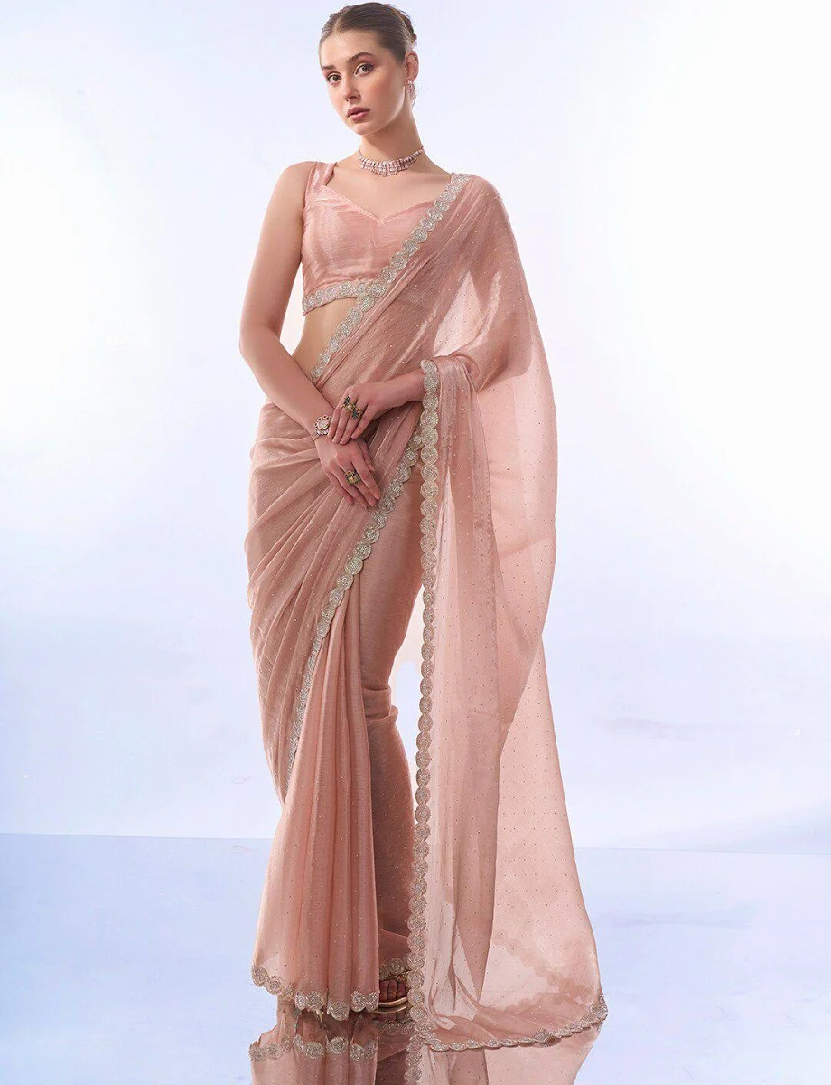 Rose saree